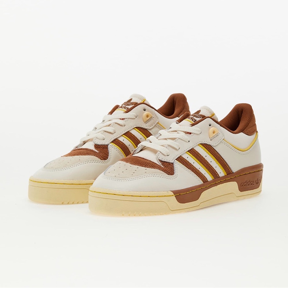 adidas Retro Rivalry Low 86 s in Cream, Brown & Yellow